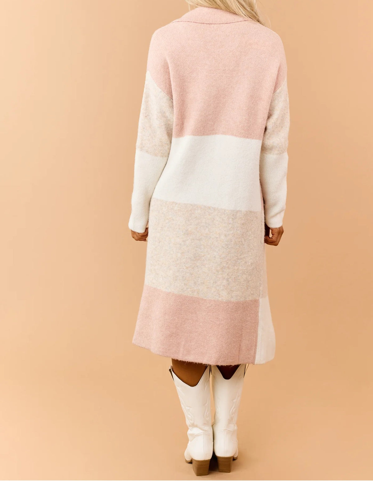 Gentle longline knit cardigan